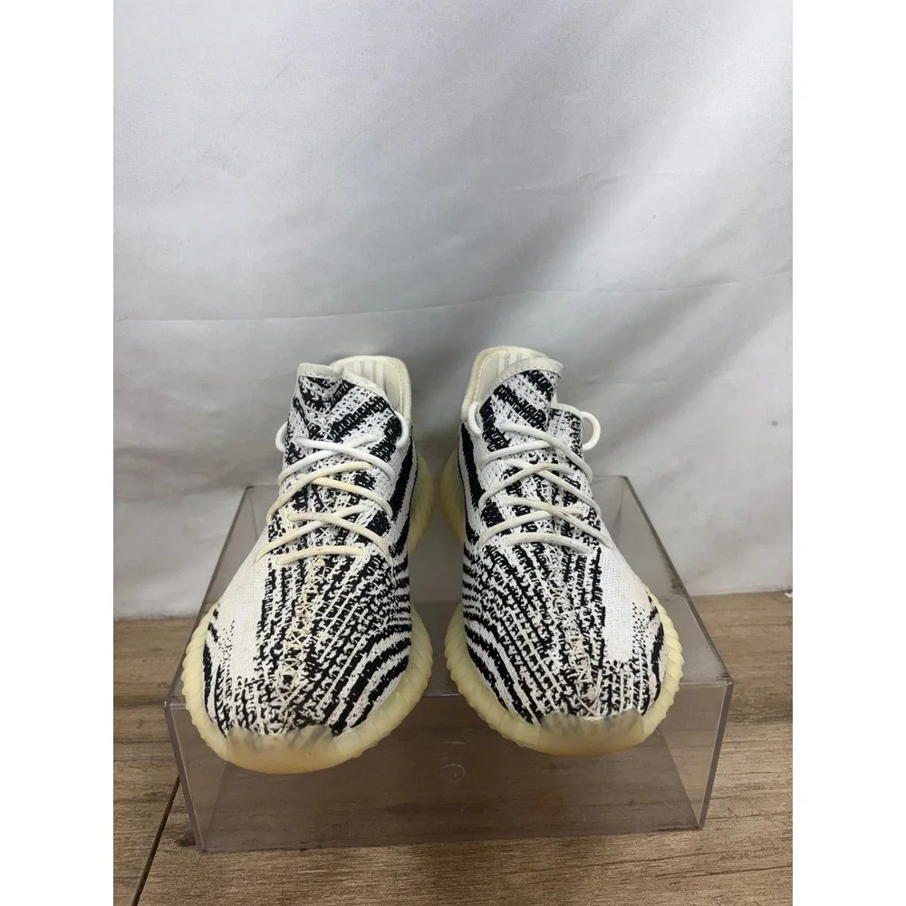 Adidas Yeezy Boost 350 V2 Zebra White Black Red CP9654 Mens Size 8  Sneaker